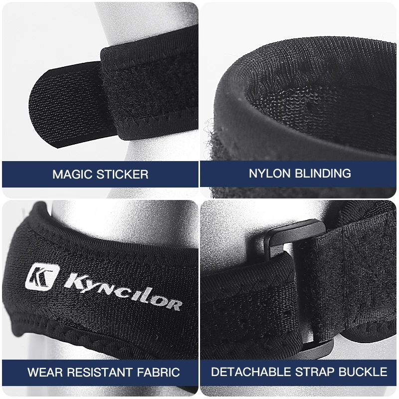 1Pcs Vilico Adjustable Knee Pad Pain Relief Patella Stabilizer Knee Brace Support For Hiking Football Basketball Running Sport knee pad knee support knee support sleeve knee brace knee wraps