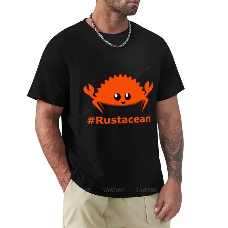 

Rust Language / Lang Unofficial Mascot - Ferris the crab Rustacean T-Shirt anime clothes vintage t shirt mens vintage t shirts