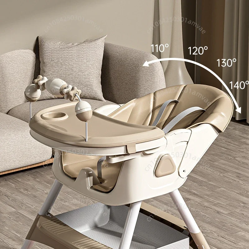  식사 의자 조절 가능한 높이, 조절 가능한 등받이 다기능  식사 의자  흔들 의자 접이식