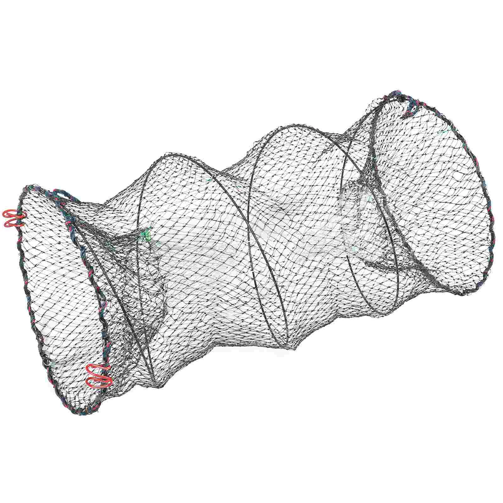 

Round Foldable Portable Bait Cast Mesh Trap Net for Fish Lobster