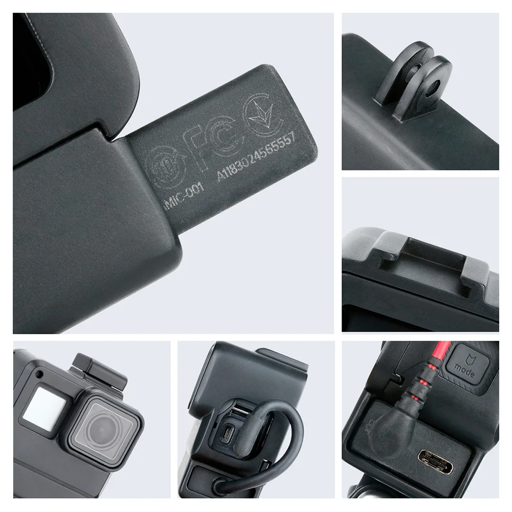 Étui Vlog pour GoPro Hero 5/6/7 Black avec Support Micro