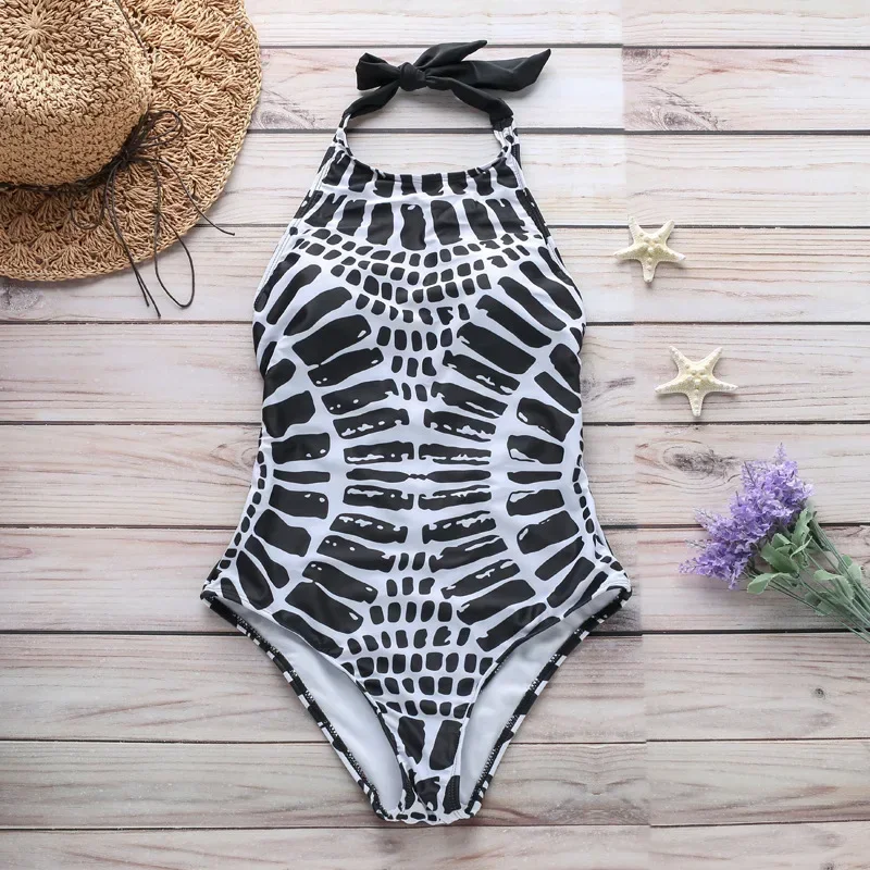 

Sexy Women's Swimsuit Swimwear Women Bikinis Backless Halter One Piece Swimsuits Monokini Bikini Beach Bath Suit Woman Beachwear