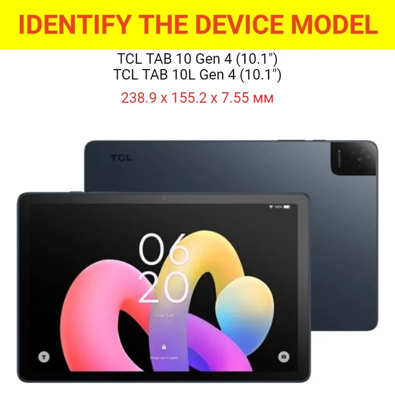 Slim Trifold Stand Cover with Hard Back Shell