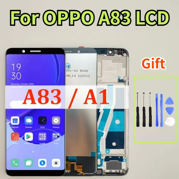 

Оригинальный ЖК-дисплей 5,7 дюйма для OPPO A1 A83, сенсорный экран CPH1729 CPH1827, дигитайзер в сборе, Замена с рамкой, ремонт телефона
