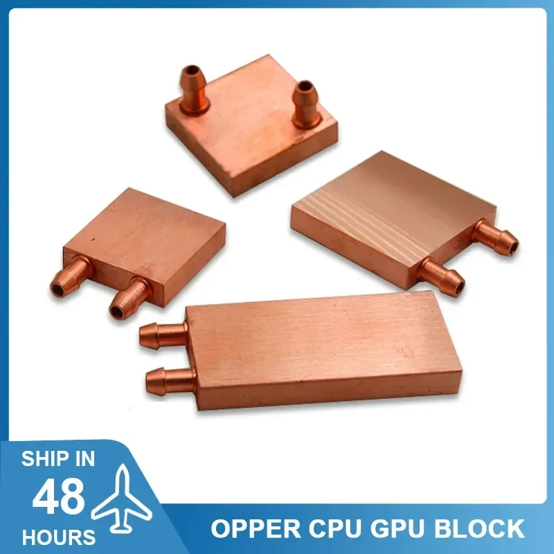 Cpu Gpu Water Cooling Block Placa Gráfica Intel Amd Trocador de Calor Radiador Modelo pc Cobre Completo