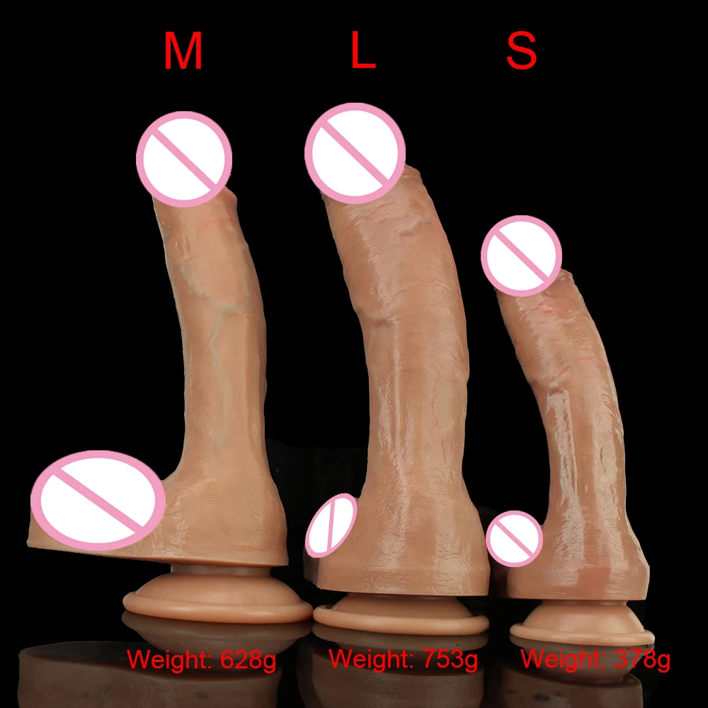 Skin Feeling Realistic Dildo Soft Silicone Gag Big Penis With Suction Cup Sex Toys Female Strapon Masturbators For Women And Man sex toys