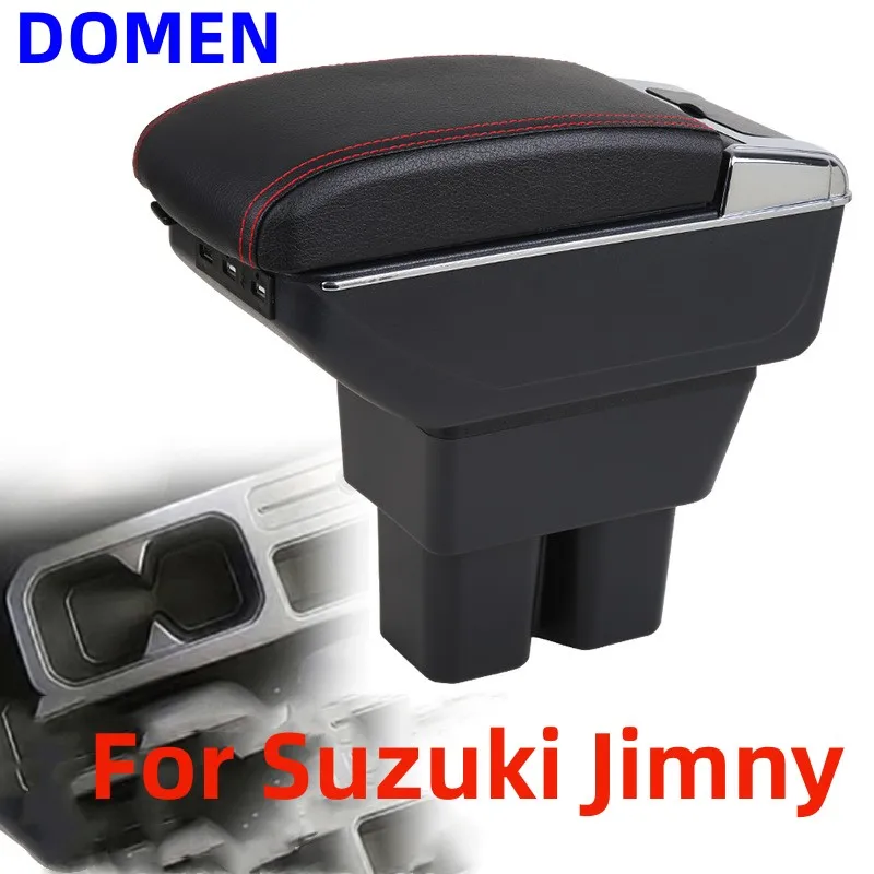 

For Suzuki Jimny JB74 Car Armrest box Original dedicated central armrest box modification accessories USB Charging 2017-2023