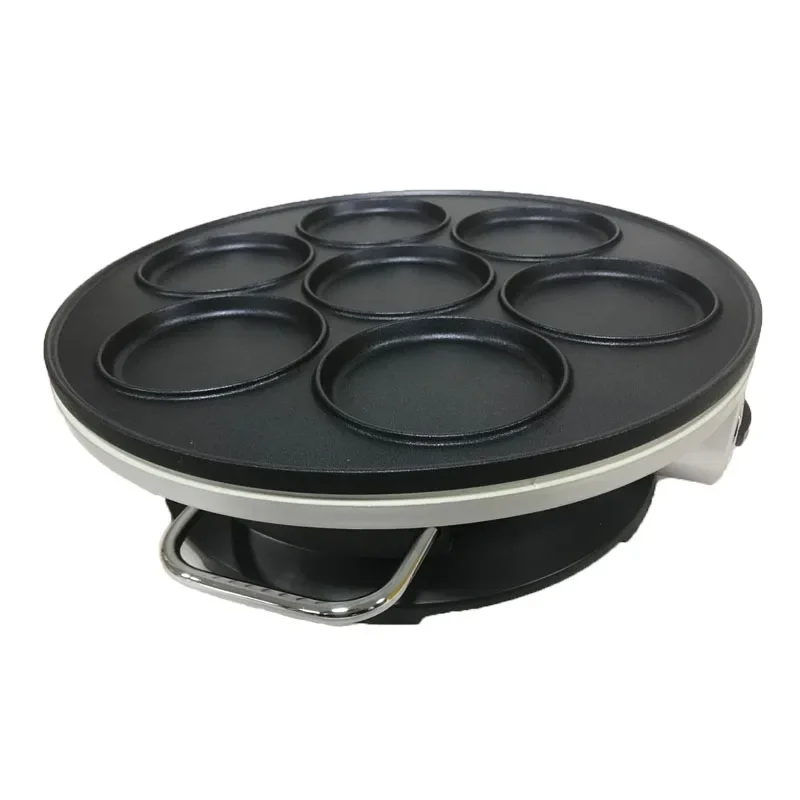 home Crepe Maker Non-stick Pancake Machine Multifunction Electric baking pan machine 7-hole pancake machine Breakfast Machine1pc 4