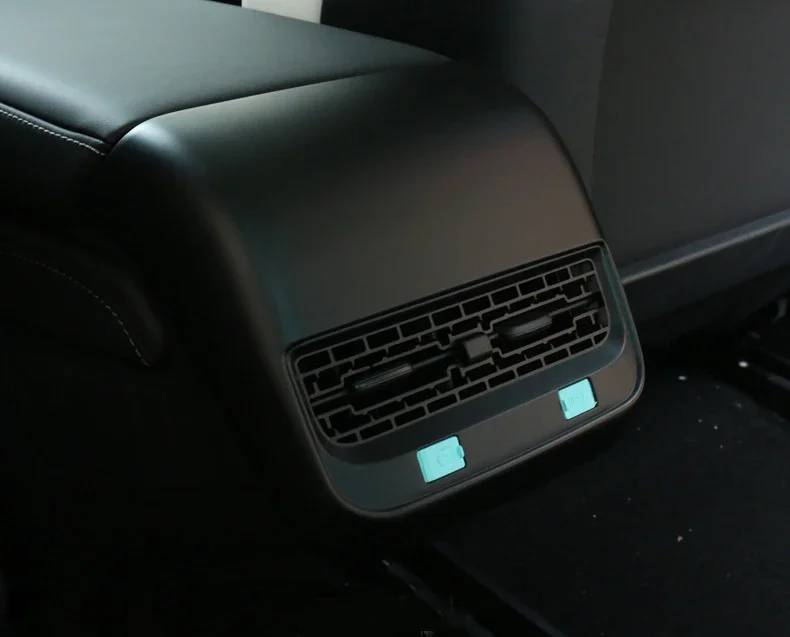 Für Tesla Modell 3 Y 2020-2023 Hinten Air Vent Outlet Abdeckung Zurück Auspuff Vent Schutzhülle Volle Abdeckung All Inclusive Anti Kick Auto Zubehör – Detail 7