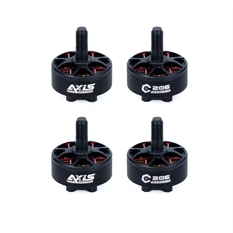 4PCS AXISFLYING C206 V2 2006 2750KV FPV Brushless Motor 6S Lipo 2.5mm Shaft 12N14P for RC FPV MANTA3.6 Drones DIY Parts