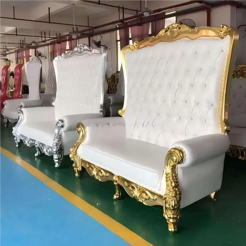 Modern casual simple hotel king chair luxury high back wedding chair