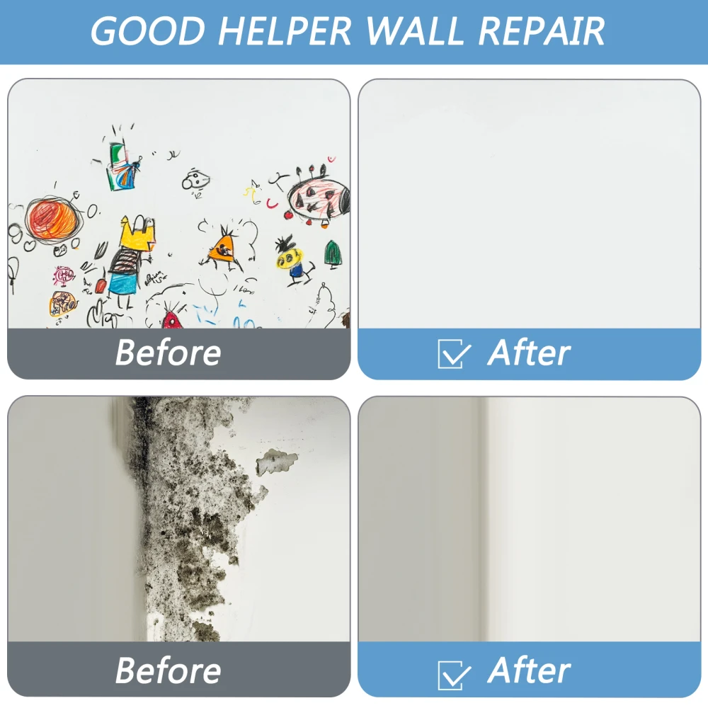 Description Picture 2 of item100g White Pink Wall Small Roller Brush Paint Interior Wall Repair Household Wall Graffiti Repair Environmental Protection Paint