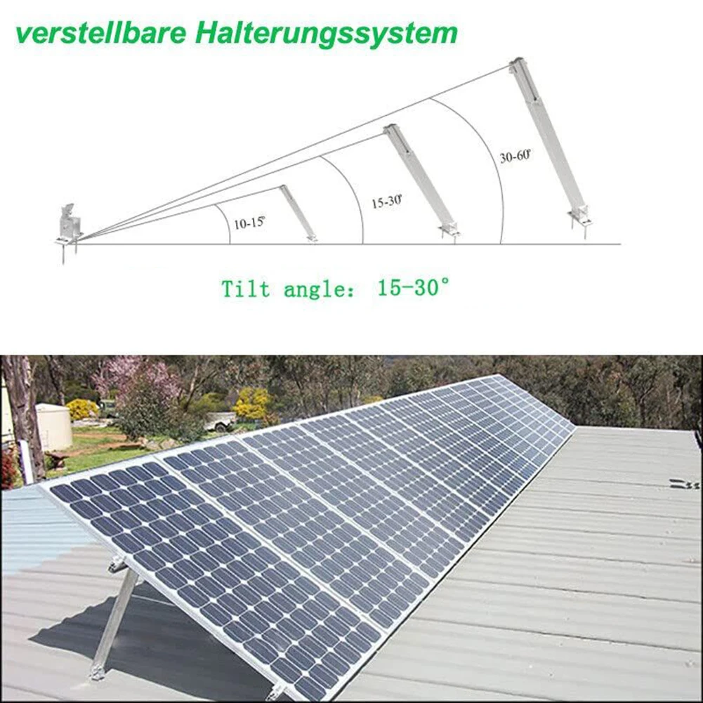 

Mounts PV Mounts Solar Panel Racking Photovoltaic 15-30 Degrees Adjustable Solar Mounting Bracket Solar Power Supplies