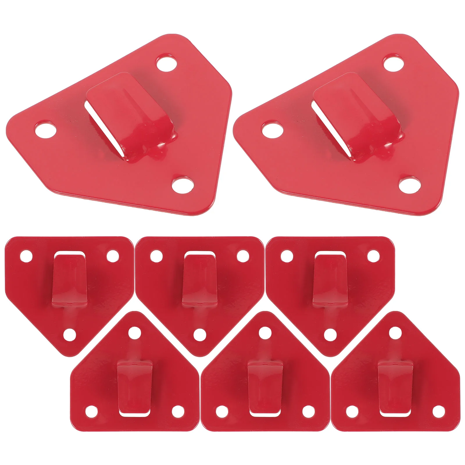 

8 Pcs Wall Mount Fire Extinguisher For Home Extinguisher Hanger Bracket Hook for Metal Holder Red Mounting