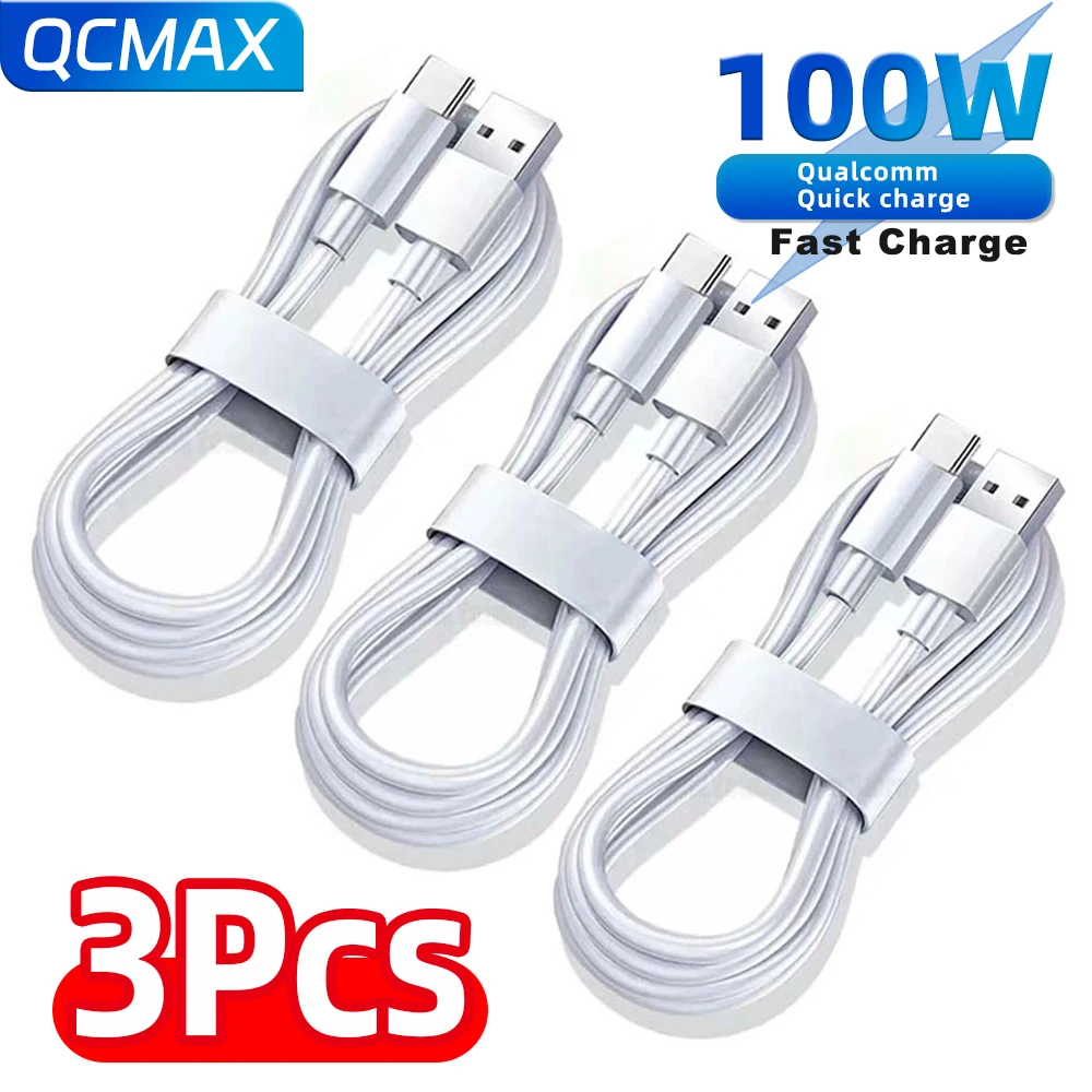 สายชาร์จ USB-C เร็ว 100W สำหรับมือถือ Huawei OPPO vivo