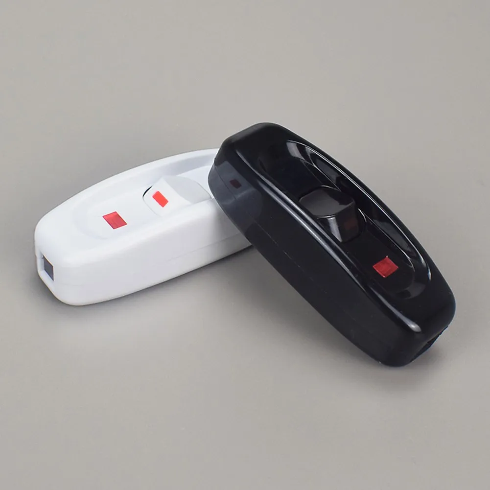 Description Picture 2 of itemAC 240V 10A Bedside Lamp Switch Inline ON/OFF LED Indicator Light Button Table Lamp Cord Cable Switches