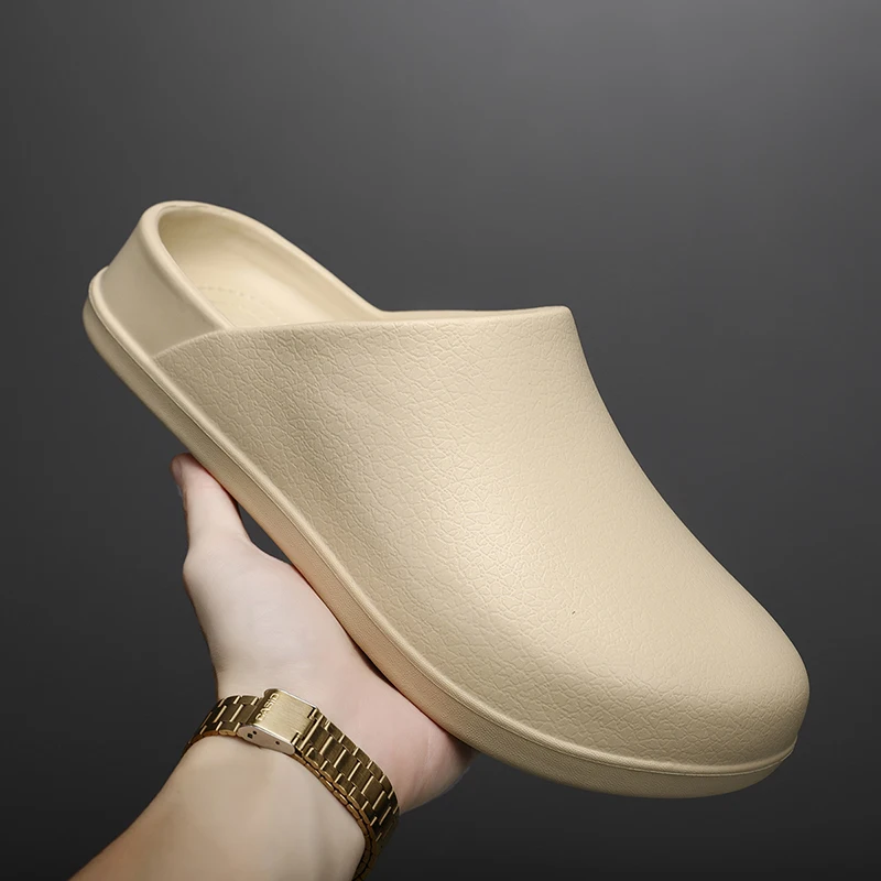 Slippers Men Couples Garden Clog Women Water Proof Chef Shoe Comfortable Sandal For Pet Workers Outdoor Fishing