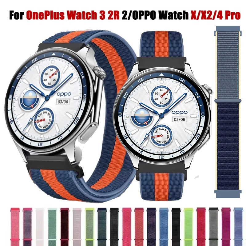 Universal 22mm Nylon Loop Sports Watch Band - Breathable and Durable