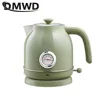 DMWD Household Retro Kettle Electric Water Boiler 1.7L Heating Pot  304 Stainless Steel Tea Pot Potable Coffee Pot Thermometer 1