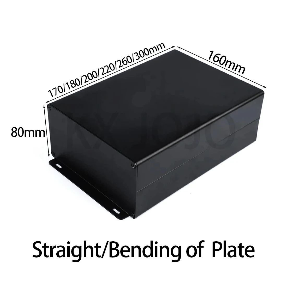 Gabinete de Alumínio Split Case Fonte de Alimentação Faça Você Mesmo Projeto Eletrônico Pcb Instrumento Prata Preto 160x80x170 mm 180 mm 200 mm