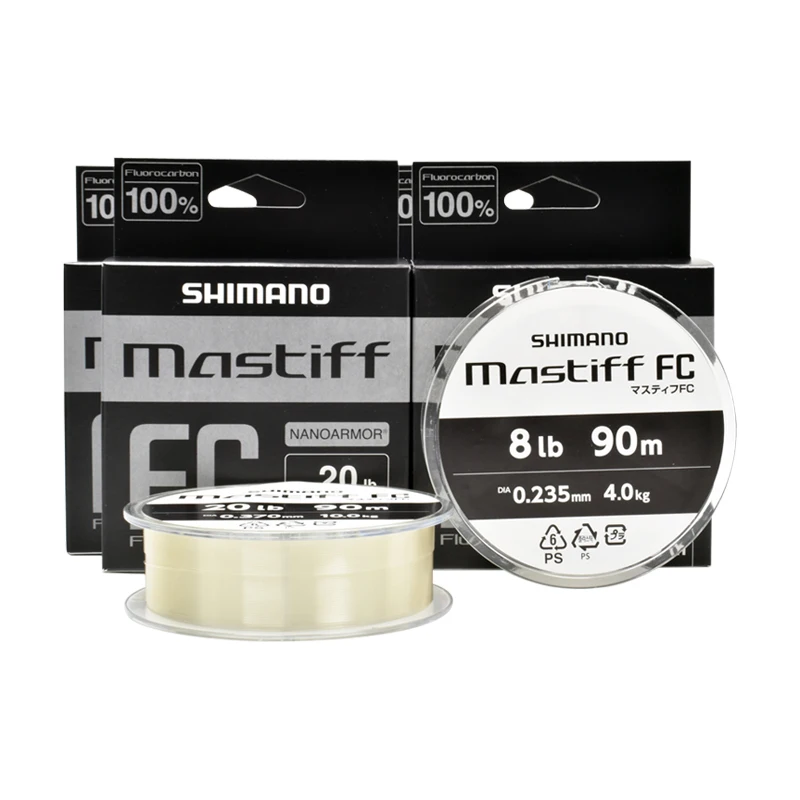 100% originální SHIMANO mastif  FC fluorouhlíkových průhledná barva vlákno rybaření linky