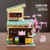 921PCS Cat Grocery Store Building Blocks Creative City Street Scene MOC Model Bricks Set With Lights Kids Educational Toys Gifts 2