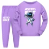 New Hot Game Astro Bot Clothes Kids Astrobot Pajama Sets Boys Autumn Long Sleeve Pullover Tops Legging 2pcs Sets Girls Sleepwear 6