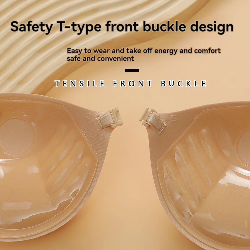 Sticky Bra Summer Women Chest Stickers Lift Up Nude Bra Self Adhesive Bra Invisible Cover Silicone Pad Sexy Strapless Breast