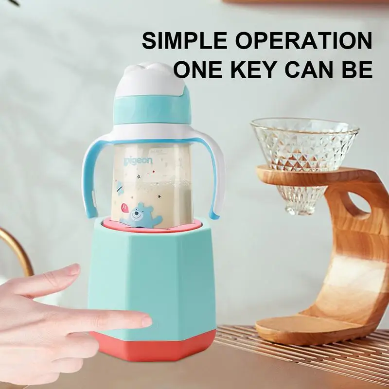 Baby Bottle Shaker USB Charging Milk Blender Feeding Portable Milk Powder Blender Shaking Machine Household Home Accessories