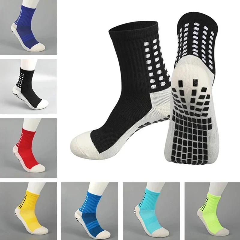 New Sports Anti-skid Soccer Socks Calcetines Men's Cotton Soccer Socks