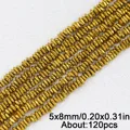 5x8mm Gold