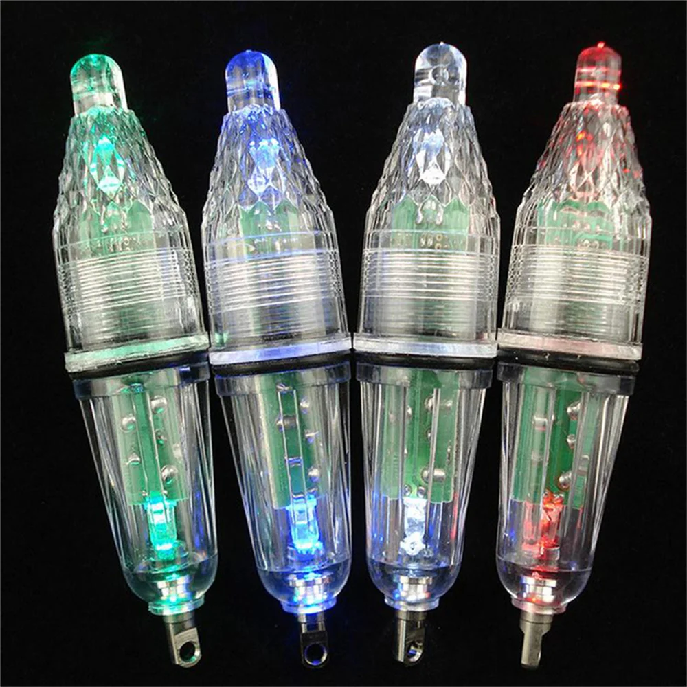 Deep Drop Underwater Fish Attracting Lure LED Fishing Flash Light Bait 10Pcs/lot 12cm underwater light