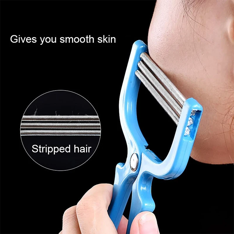 Epilatore Manuale di Alta Qualità per la Rimozione dei Peli del Viso, Strumento di Bellezza per la Depilazione a Filo per Donne e Adulti - immagine 2