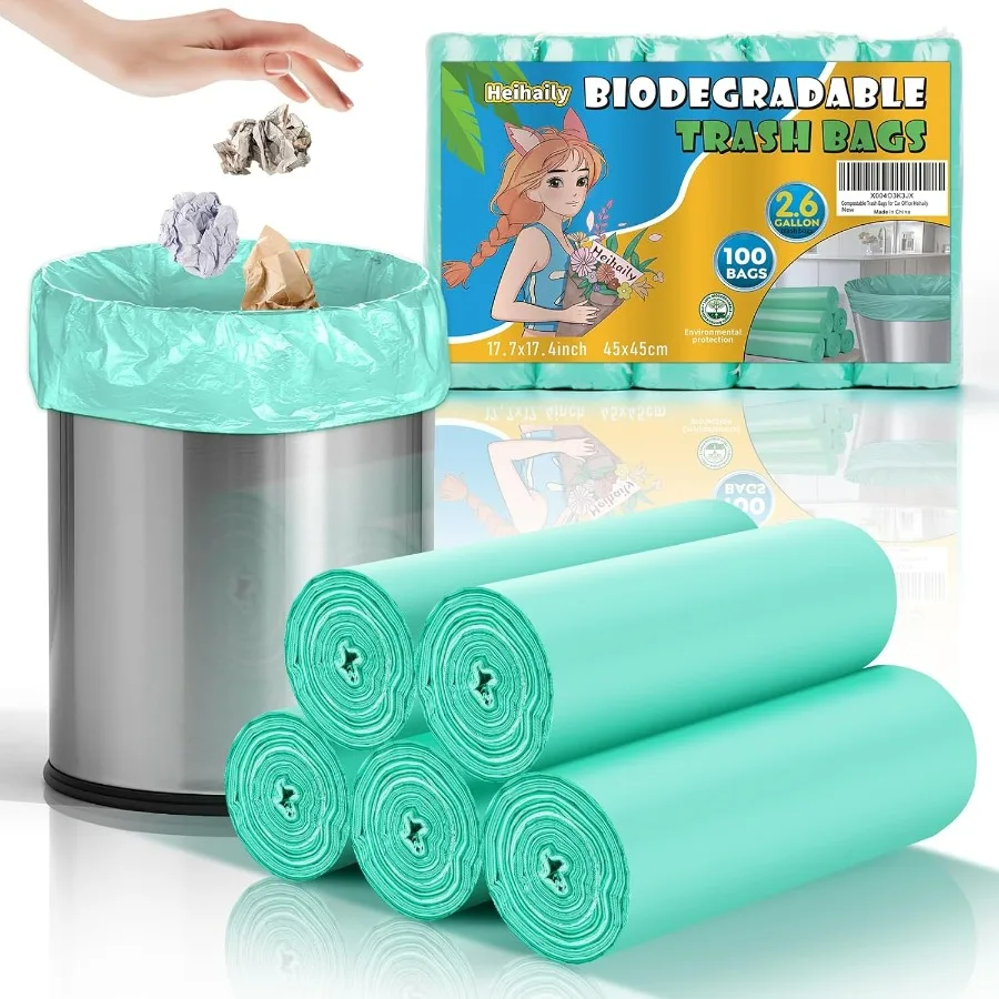Biodegradable Mini Trash Bags for Home and Office