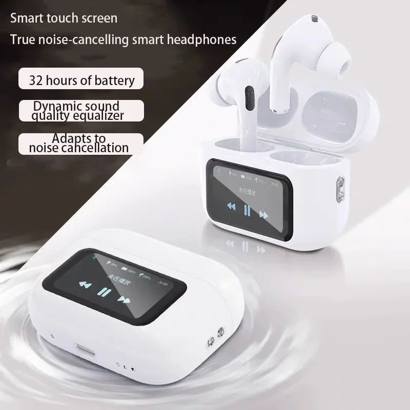 

Улучшенные беспроводные наушники A8pro Bluetooth 5,3 с активным шумоподавлением, маленькие спортивные водонепроницаемые наушники TWS