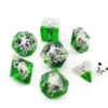 Bescon Oversized DND Animal Dice Set of Panda, Giant 7pcs Panda Polyhedral D&D Dice Set, Big Sized Dungeons and Dragons Dice 4