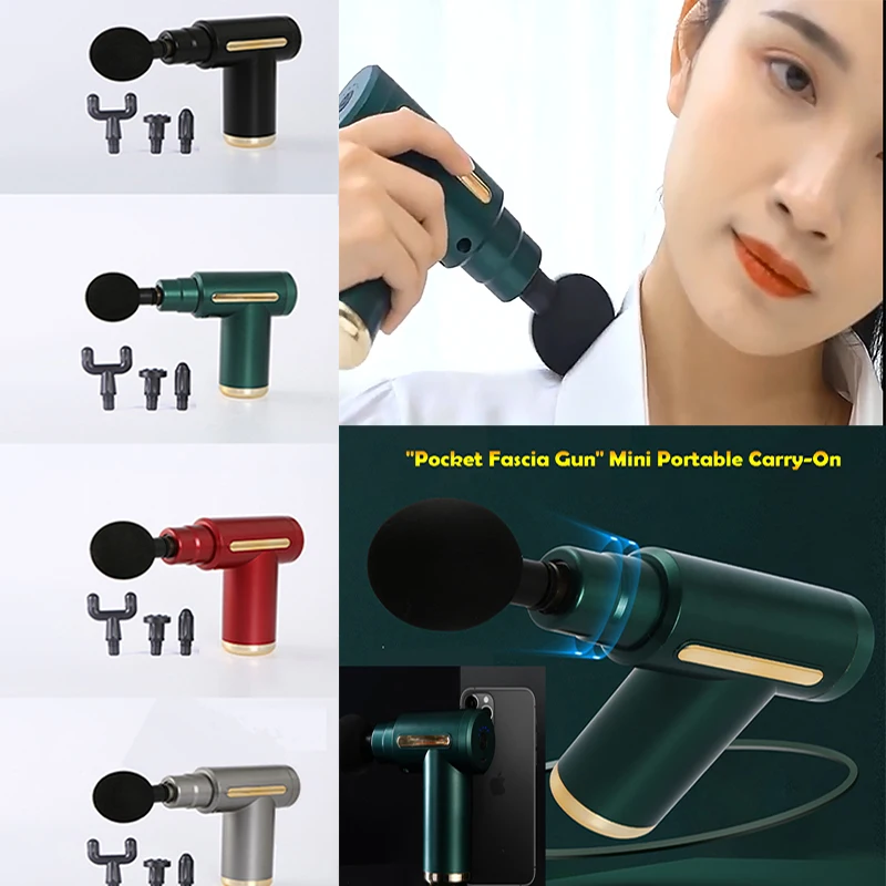 

Massager Electric Muscles Mini Massage Gun LCD Deep Tissue Muscle Massage Gun Back Neck Body Relaxation Fitness Massager