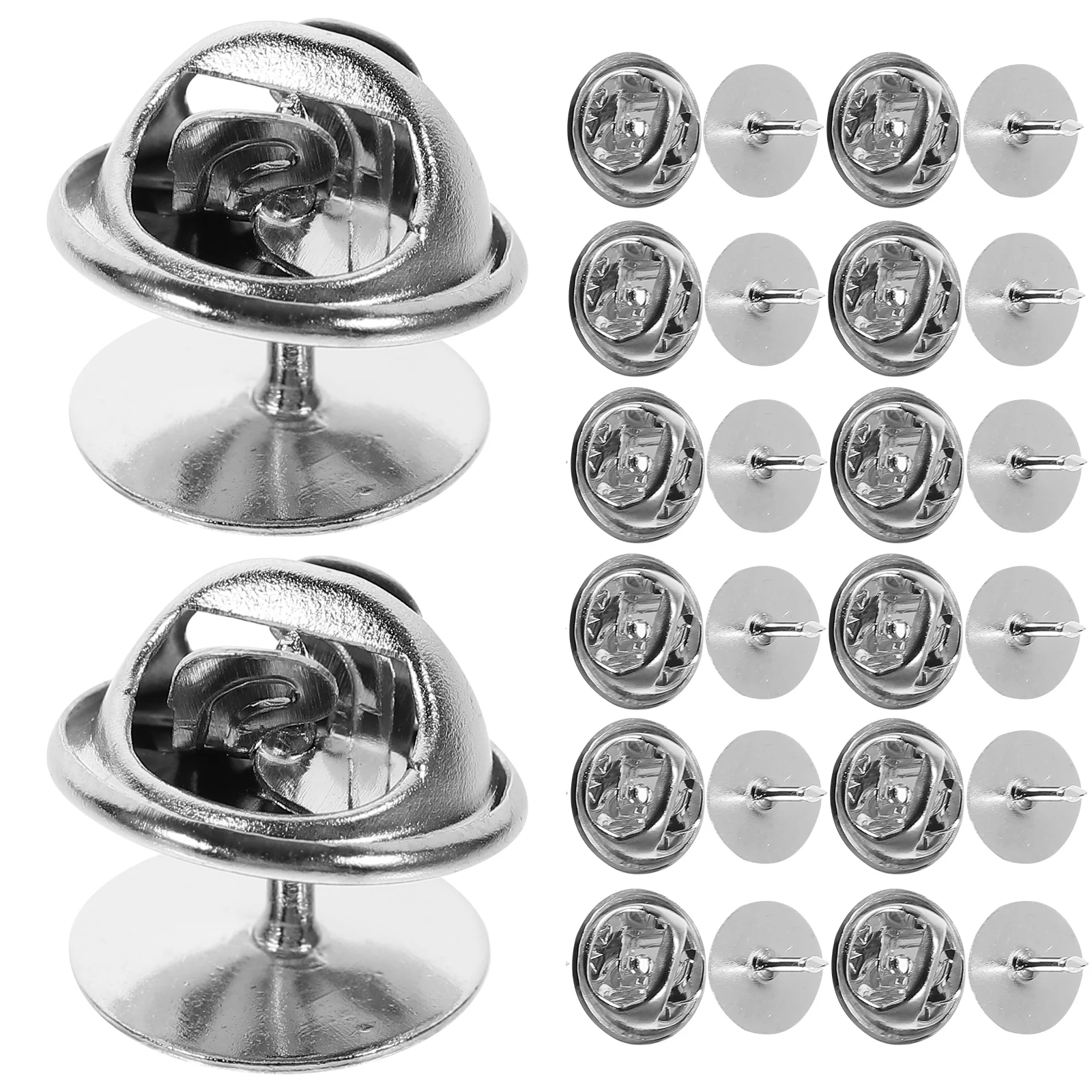 

50pcs Clutch Tie Tacks Blank with Clutch Back (Chrome)