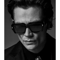 Square Chunky Sunglasses for Women & Men, Trendy Rectangle Shades with UV400 Protection (Black) 2