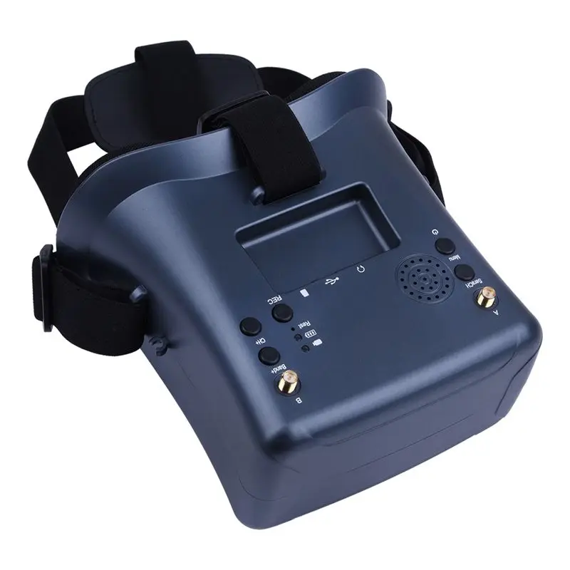A23G 008D FPV 고글 5.8GHz 40채널 수신기(DVR 포함) 3.7V/2000MAh 배터리 4.3인치 HD LCD 16:9 레이싱 드론 BWhoop 드론용