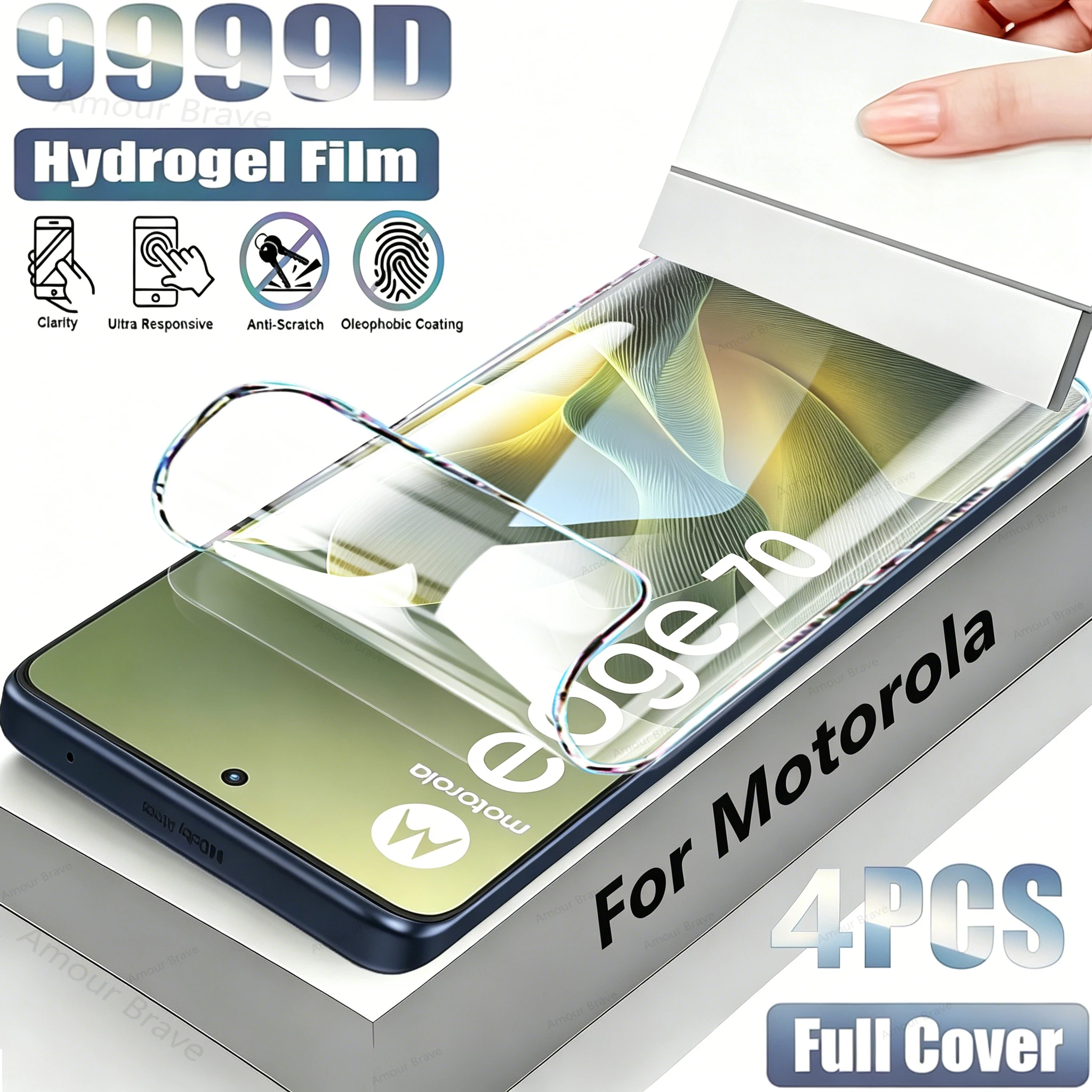 4-Pack Hydrogel Screen Protector Films - Ultimate Device Protection