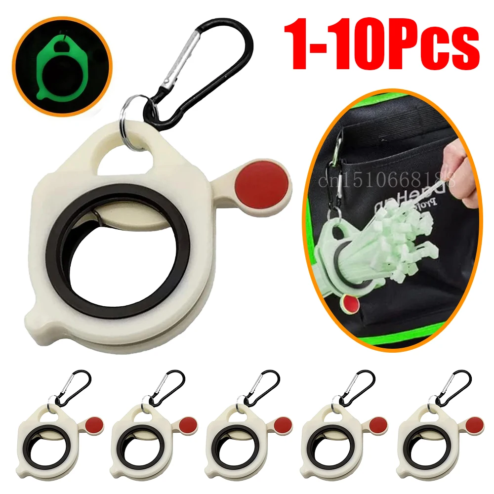 1-10Pcs Fluorescent Cable Tie Organizer Storage Cable Tie Holder Portable Zip Holder Electrical Wire Storage Tool cable tie organizer