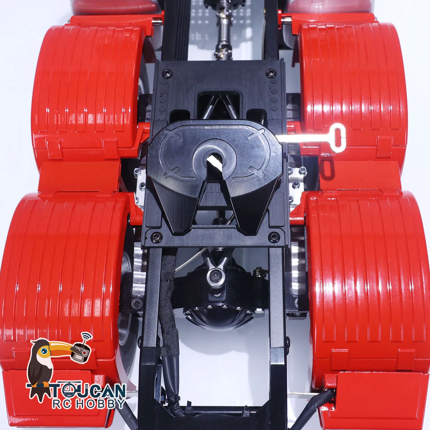 LESU 1:14 RC Car 6X6 FWD RTR RC Tractor Truck Red Metal Chassis Sounds Light Radio Controller Battery Charger Boys Toys 6