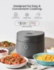 CUCKOO Rice Cooker 3 Cup Uncooked / 6 Cup Cooked, Modern Fuzzy Logic Rice Cooker Small with Delay Timer & Keep Warm 3