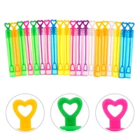Colorful Mini Bubble Wand Soap Empty Bottle Heart Wand Empty Tube Kids Birthday Party Favors Filler Toys Wedding Gifts for Guest 1
