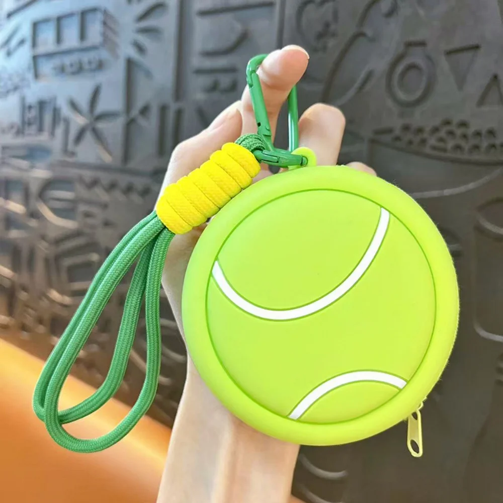 Multi-Sport Silicone Coin Purse & Storage Bag Keychain
