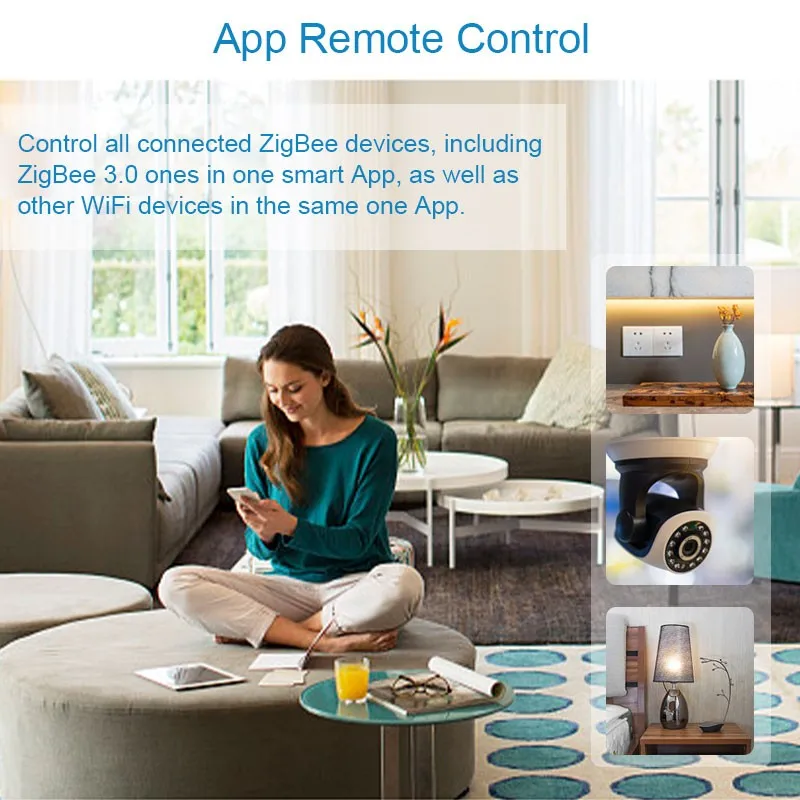 Homekit Tuya Zigbee Gateway Zigbee 3.0 Hub Smart Life Remote Control Siri Alexa Google Home Voice Control Smart Bridge