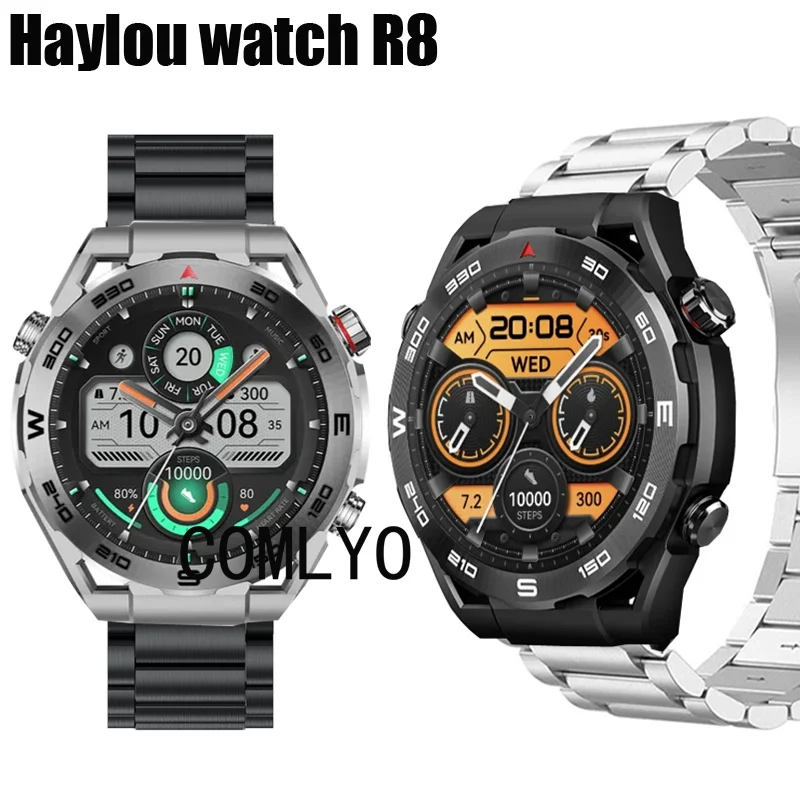 

For HAYLOU Watch R8 Strap Metal Stainless Steel Adjustable Band Bracelet Luxurious Belt For Women men