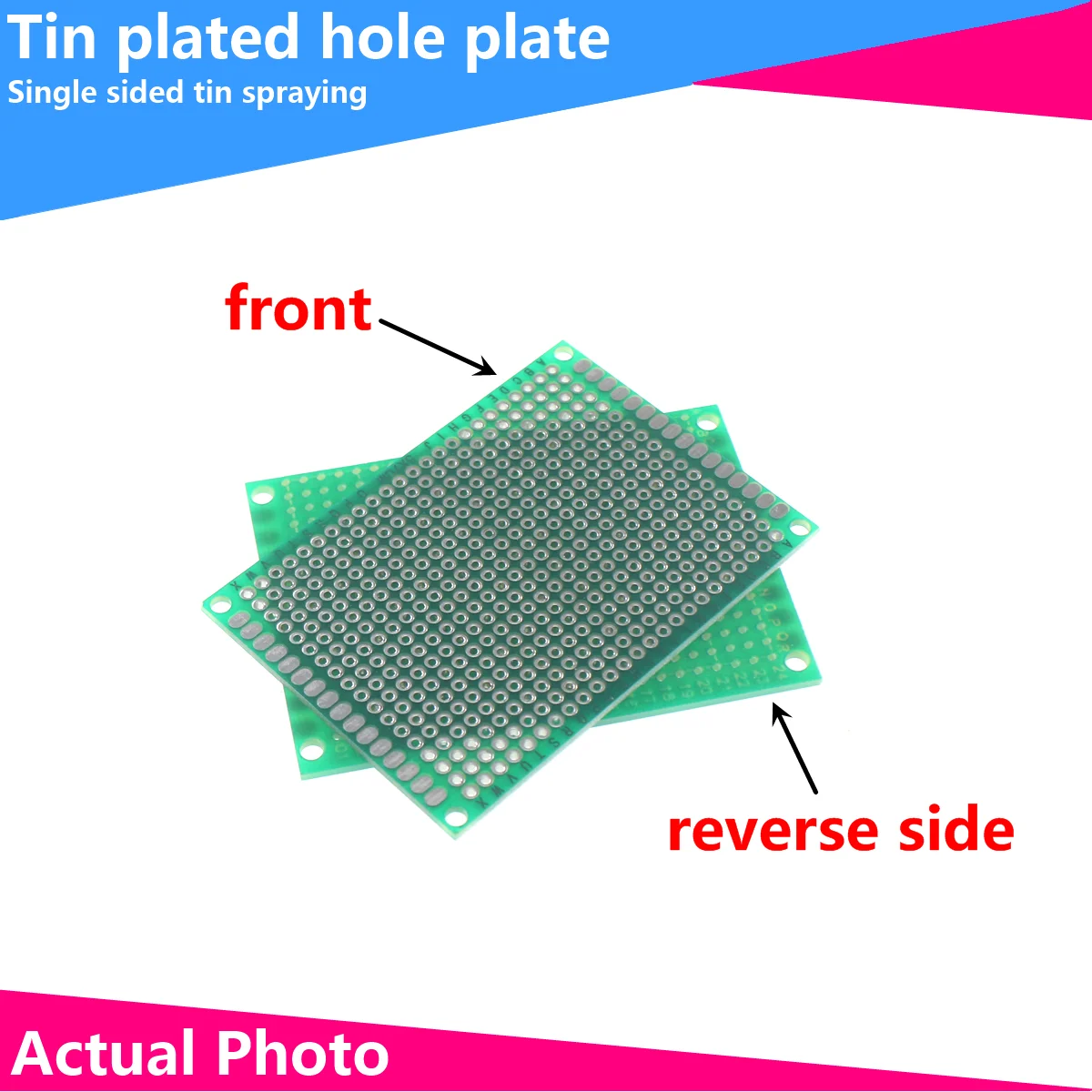 2/5/10PCS 2*8 3*7 9*15 12*18 20*30 single side tin plated universal board 12X18CM thickness 1.5 glass fiber board spray tin plat double side copper clad plate fr4 10 20cm diy printed circuit pcb kit laminate circuit board 10x20cm glass fiber universal board