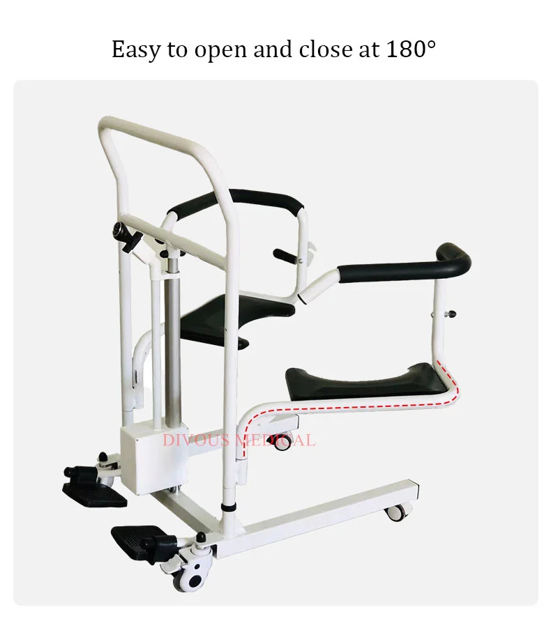 Improving Life Quality Disabled Transfer Lifting Handicapped Wheelchair Older People Toilet Chair 3